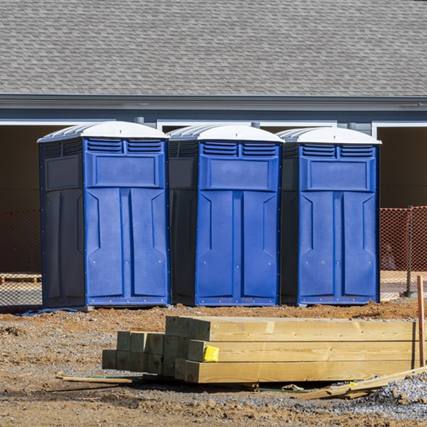 how do you dispose of waste after the portable toilets have been emptied in Gibson